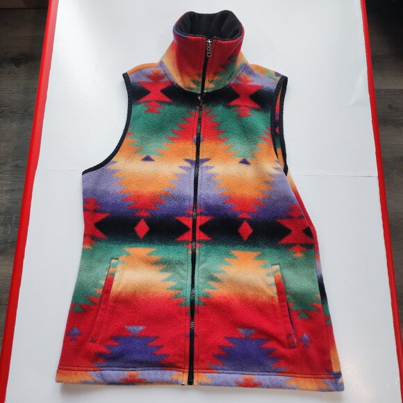 Chaps Sport Ralph Lauren vest Aztec design multi-colour men's size M - Picture 1 of 8